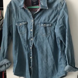 Denim button up